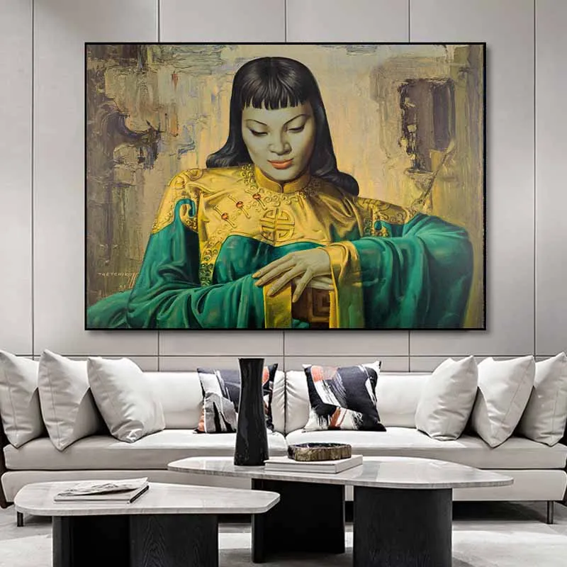 Tretchikoff леди из Востока картина маслом Воспроизведение на холсте постеры и принты
