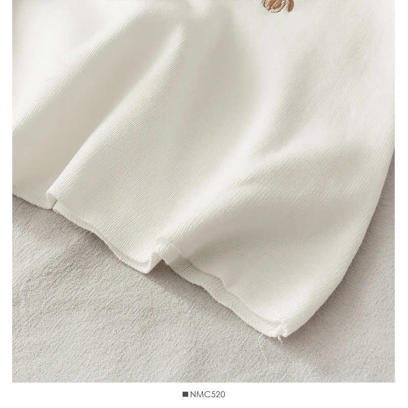 

Summer Women Sweet Dress Retro Preppy Style Polo Neck Short Sleeves Embroidery Knitted Knee-length Dress Ladies Casual Dress