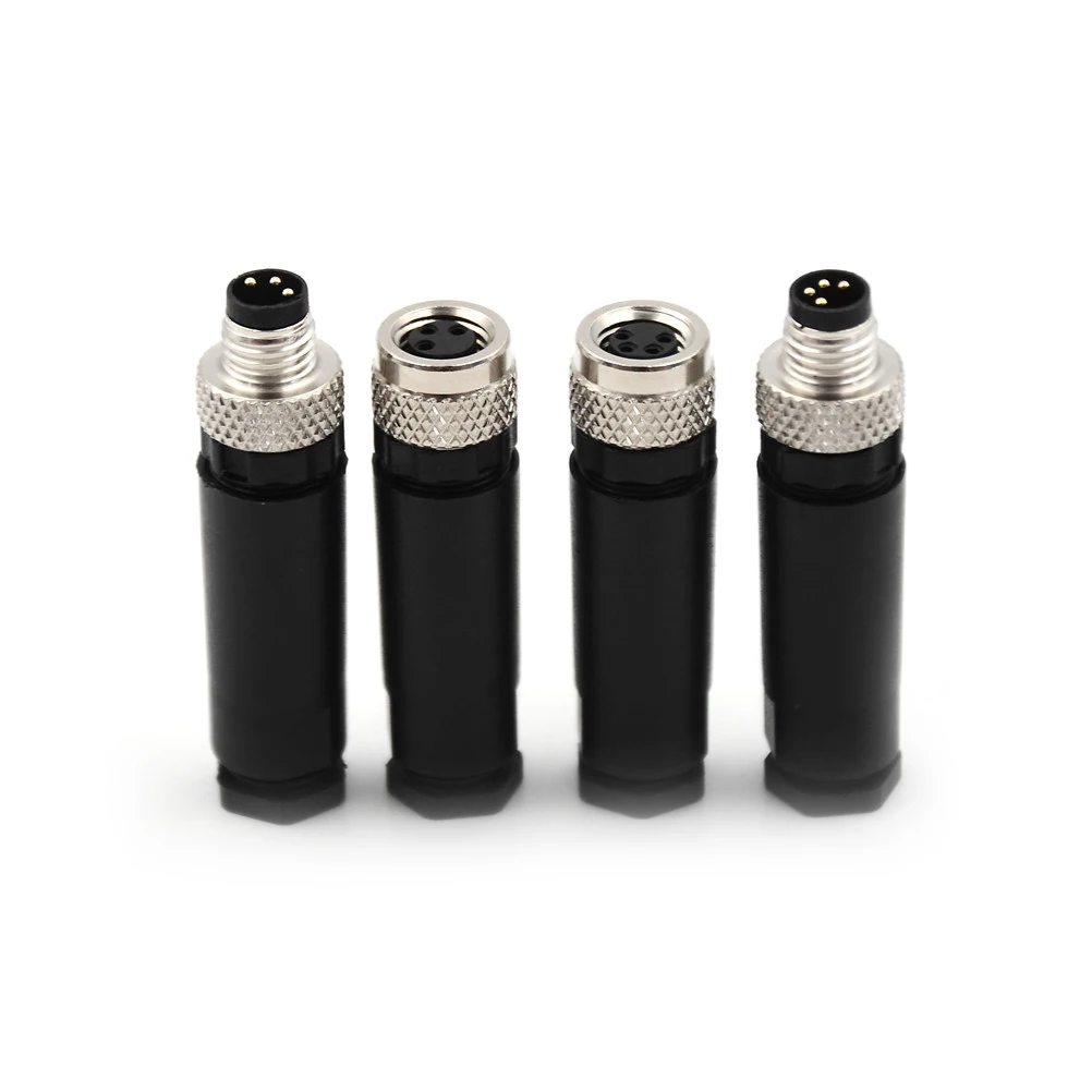 

1PC High Quality M8 Waterproof Sensor Connector 3/4 Pin Male & Female Straight& Angle Screw Threaded Plug Coupling