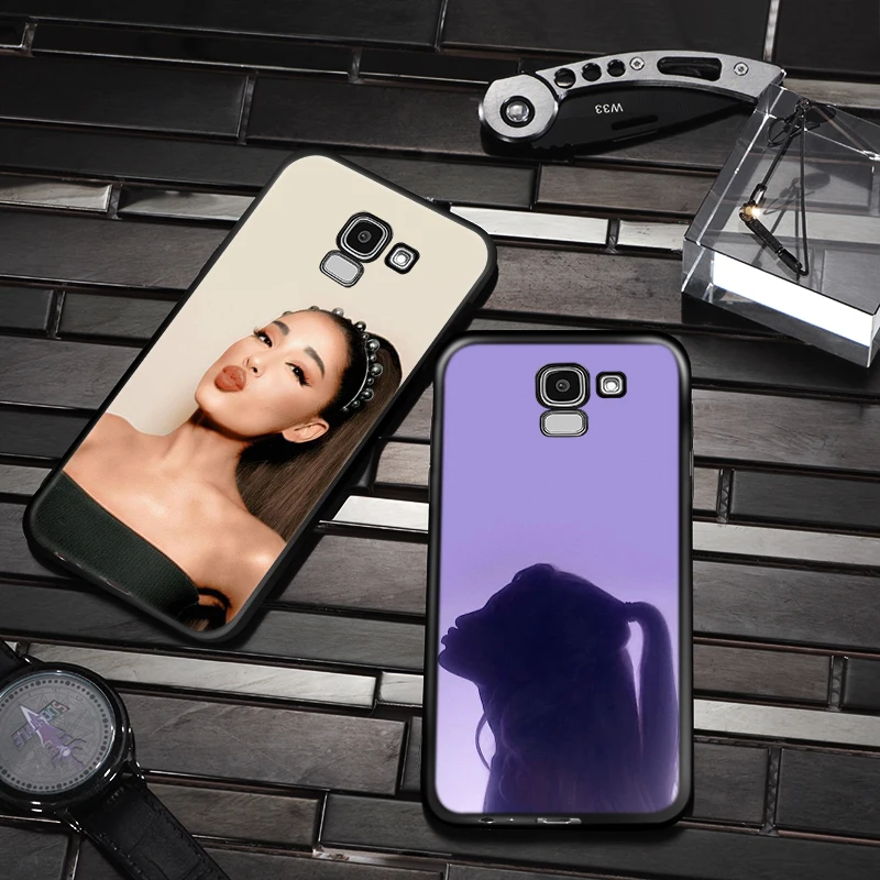 Beauty Music Girl for Samsung Galaxy j8 j7 j6 j5 j4 j3 j2 Core Prime Star Duo Plus 2018 2017 2016 Black Phone Case