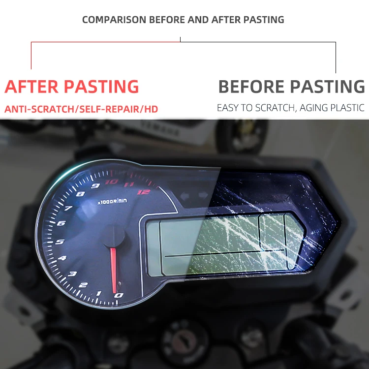 Дух зверя мотоциклетный Спидометр TPU Защитная Предотвращающая появление царапин