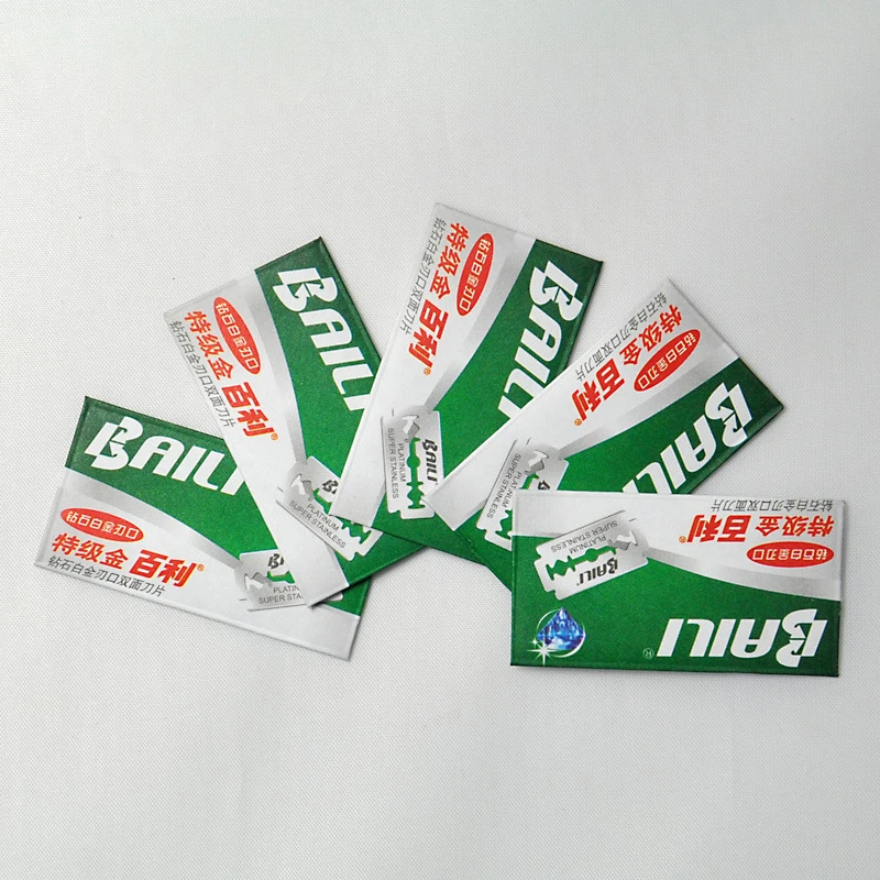 Безопасные бритвенные лезвия с двойным краем из нержавеющей стали платиновым