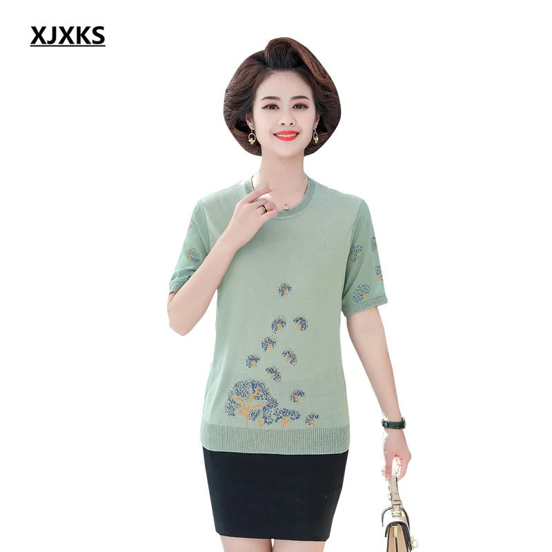 

Женская футболка с коротким рукавом и принтом, лето 2022