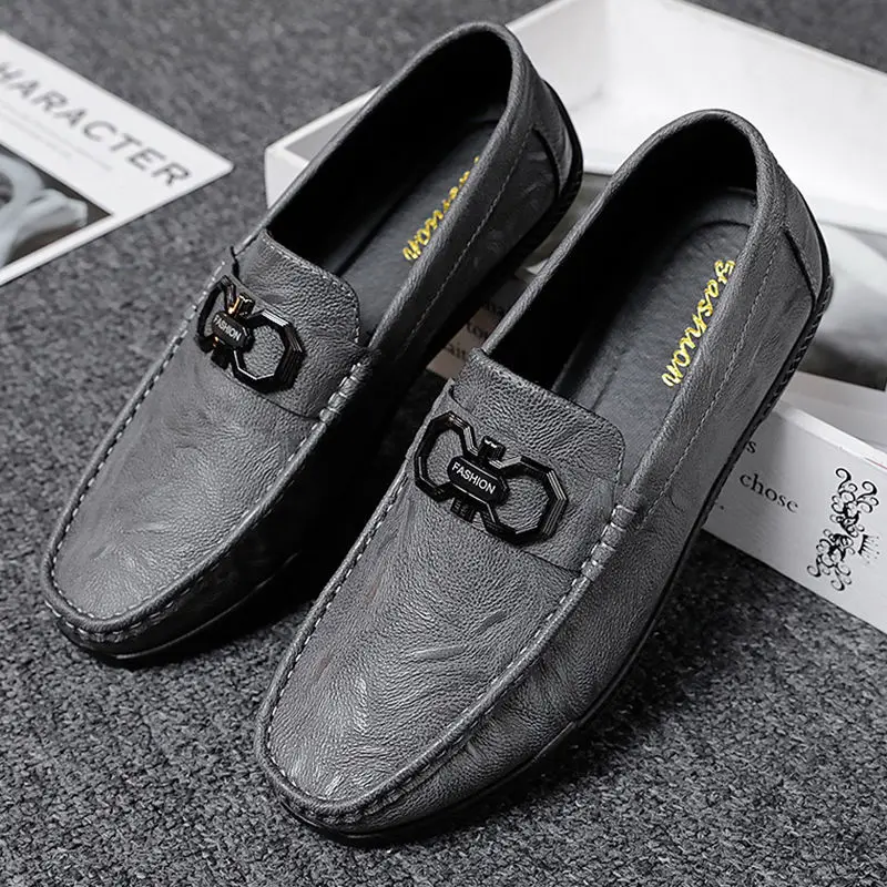 

Мужская Летняя обувь, повседневная, с мягкой подошвой, водонепроницаемая, кожаная обувь, черная, модная, Молодежная, гоммино, суперзвезда, бо...