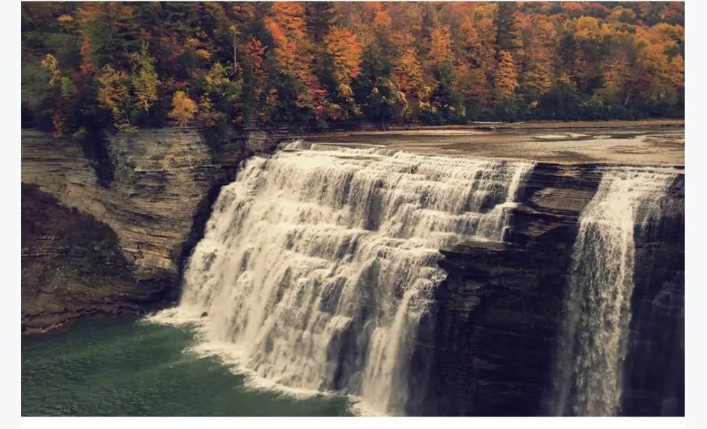 Современный минималистичный пейзаж водопада из джунглей на заказ любого размера
