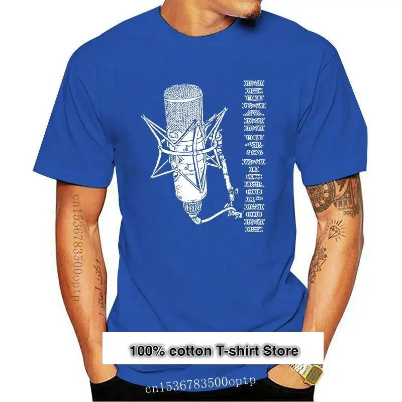 

Рубашки с большим песком, с принтом, микрофон Neumann U48, рубашки, новые