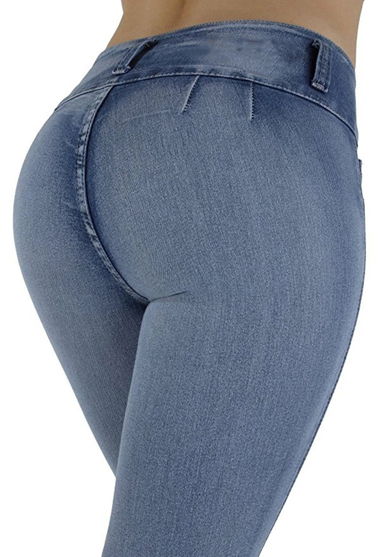 Women Casual Jeans High Waist Skinny Butt Lifting Elastic Bodycon Pencil Sexy Push Up Hip Cotton Ladies Jeans Femme Denim Pants