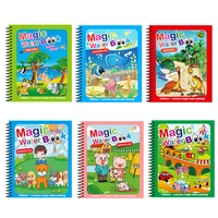 magic reusable water drawing book numbercolorshape recognize early educational toys for children painting drawing board gift