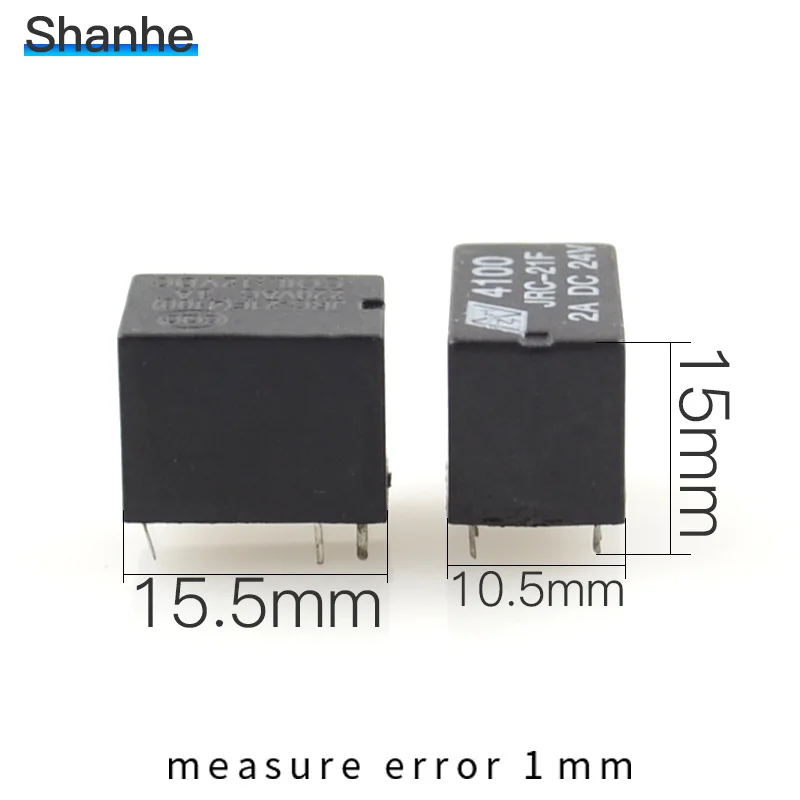 Миниатюрные PCB реле JRC-21F 4100 6 контактов 3V 5V 9V 12v 24V
