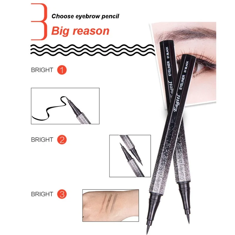 Black Star Eyeliner Long-lasting Waterproof Non-dizzy Dyeing Easy To Color Liquid Makeup | Красота и здоровье
