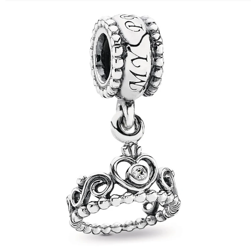 B-079 Серебро 925 Новое платье Мики Единорог Подвески бусины подвеска Подходит Pandora Браслеты и ожерелья для женщин DIY любителей ювелирных изделий - Цвет: B-079