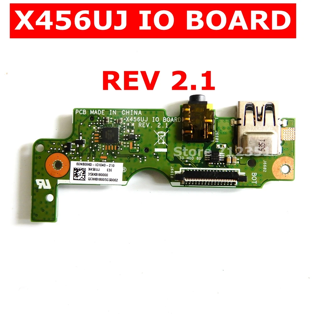 Плата ввода-вывода X456UJ для ASUS X456U X456UV X456UB X456UQ K456U A456U F456U R456U USB-разъем аудио SD-карты