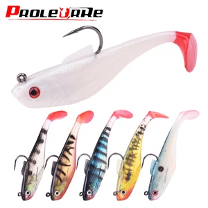 Приманка-воблер Proleurre, мягкие приманки для рыбалки, 5 см, 8 см, с крючком со свинцовой головкой