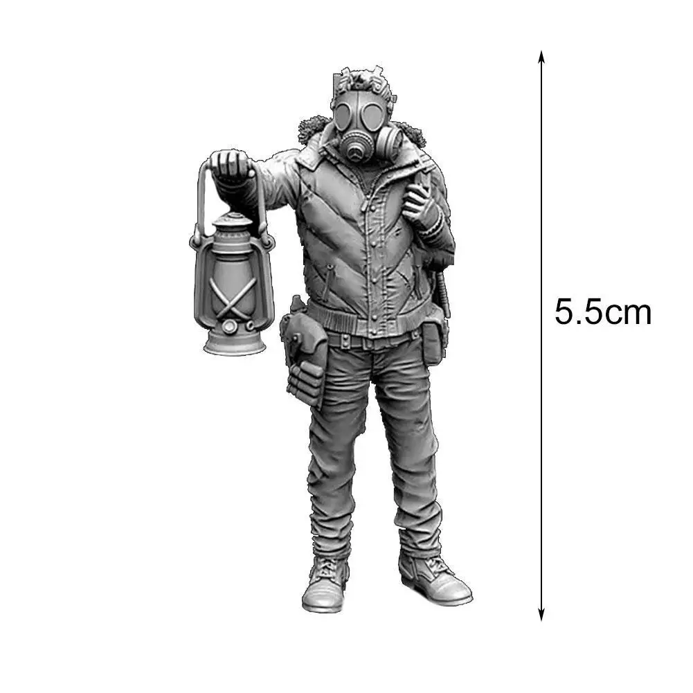 

1/35 Unassembled Resin Carrying Lantern Pathfinder Kit White Soldier Toy Self-assembled Resin Ornament Resin Model Q2C6