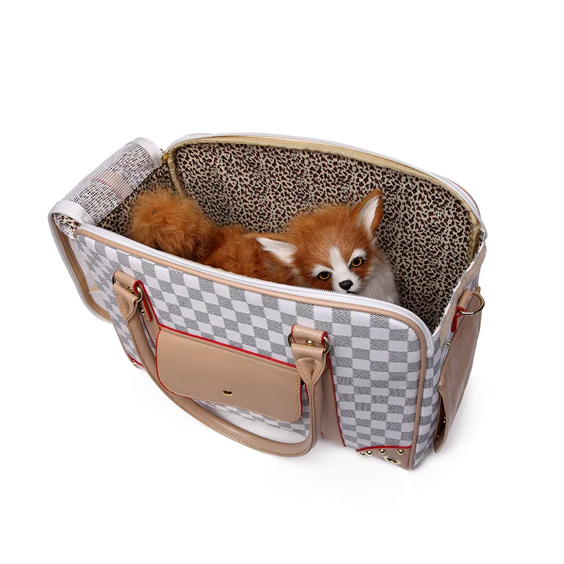 Breathable Pu Leather Small Cat Dog Carrier Bag Pet Handbag Fashion Outdoor Travel Tote Portable Supplies | Дом и сад
