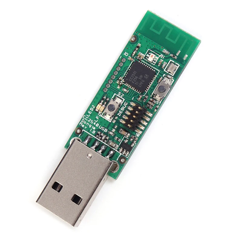 USB-ключ SONOFF Zigbee CC2531 для Zigbee2mqtt выводной 8 разъемов ввода-вывода Модуль