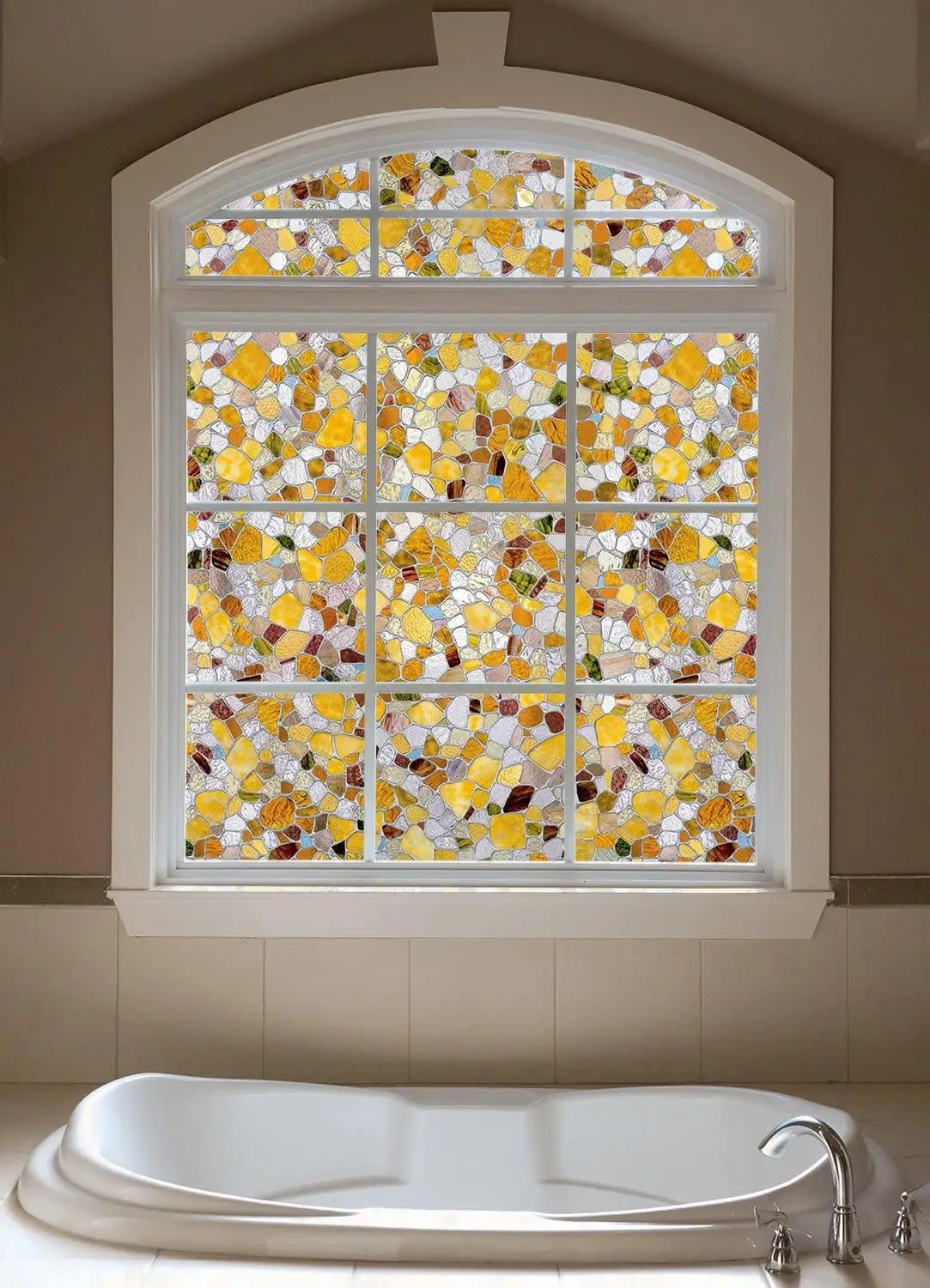 Decorative Window Film for Home Non Adhesive Frosted Privacy Sticker Self Static Cling Vinyl Glass Anti UV | Дом и сад