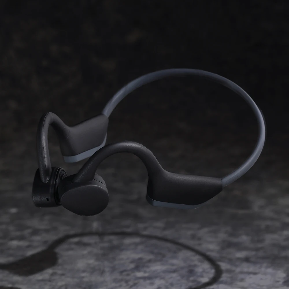 

J20 Bone Conduction Headset Bluetooth 5.0 Wireless Open Ear Headphones w/Mic Handsfree Calling IP56 Waterproof Stereo Earphones