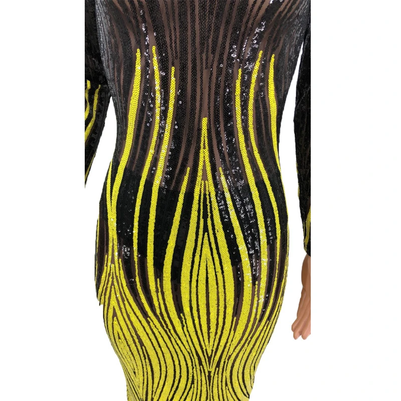 Adogirl разноцветные вечерние платья макси с пайетками женские сексуальные