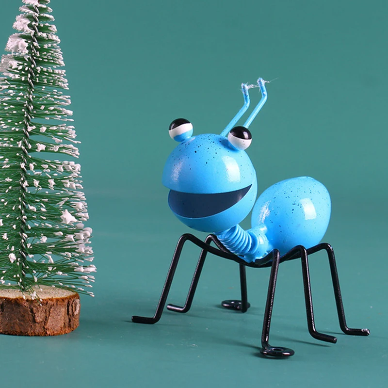 4PCS Colorful Cute Garden Art Metal Sculpture Ant Ornament Insect For Hanging Wall Lawn Decor Indoor Outdoor | Дом и сад