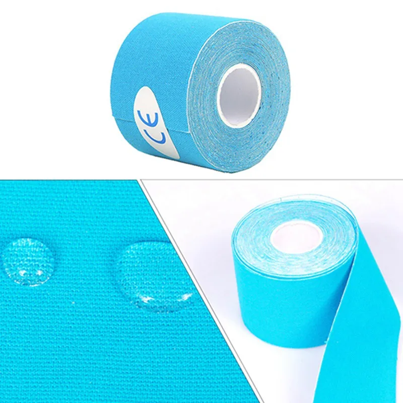 Кинезио лента повязка для мышц 5 см X м Спортивная кинезиологическая рулон хлопок