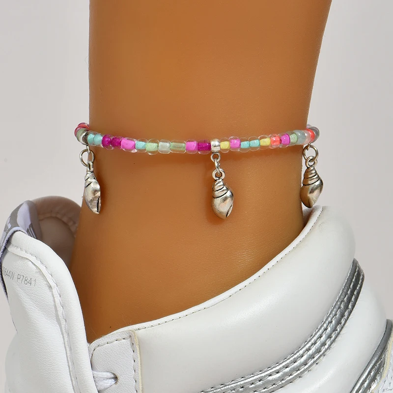 

New feet jewellery anklet fashion conch pendant anklets for women simple beach Bracelet on the leg accessories
