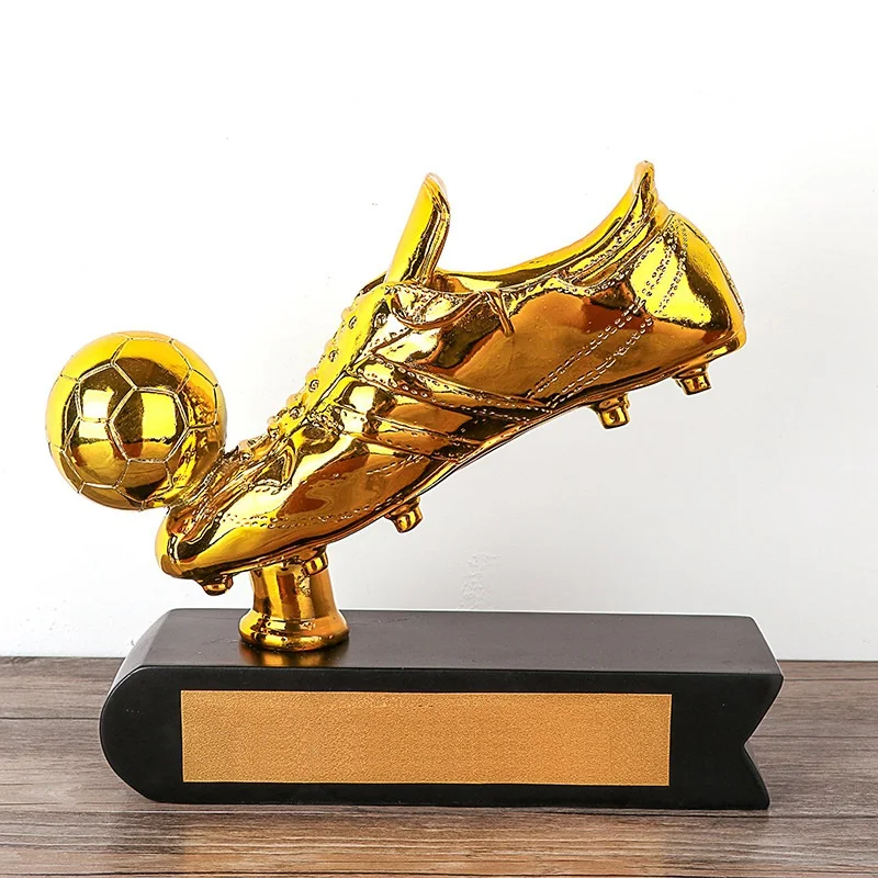 

High Quality 20cm Football World Cup Golden Boot Top Scorer Award Trophy Fans Presents Birthday Crafts Statue Alloy Gift