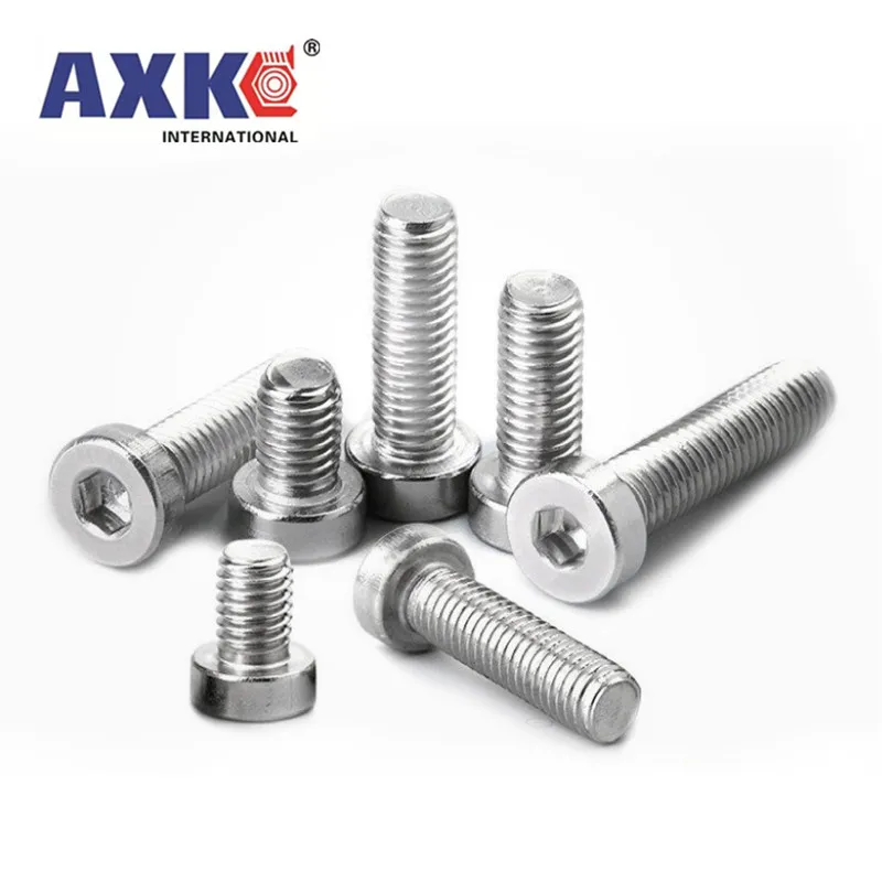

10/50x High Quality M3 M4 M5 M6 M8 304 A2-70 stainless steel DIN7984 Allen Hex Hexagon Socket Thin Low Short Head Cap Screw Bolt