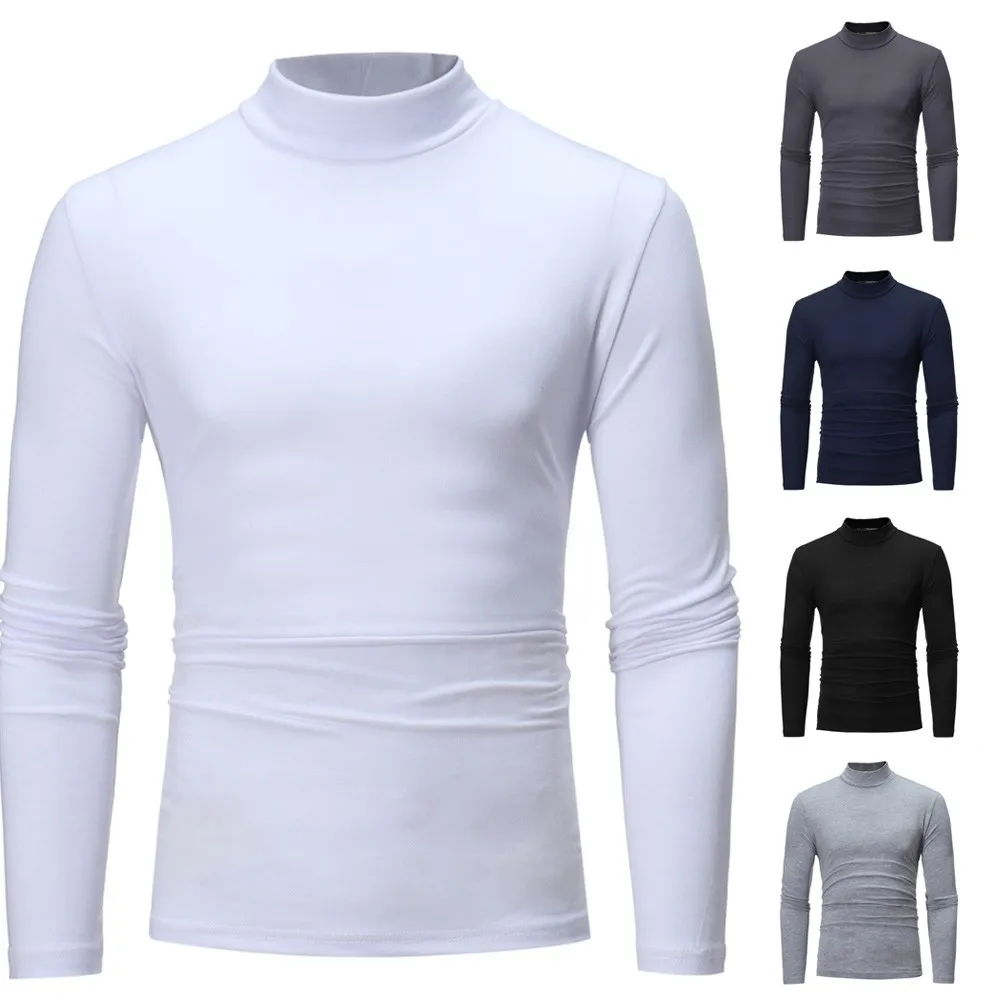 Зимнее термобелье высшего качества Теплая мужская Базовая футболка с ложным