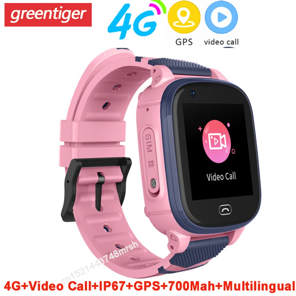 Детские Смарт часы 4G видеозвонки GPS детские IP67 водонепроницаемые SOS Wifi A60 для