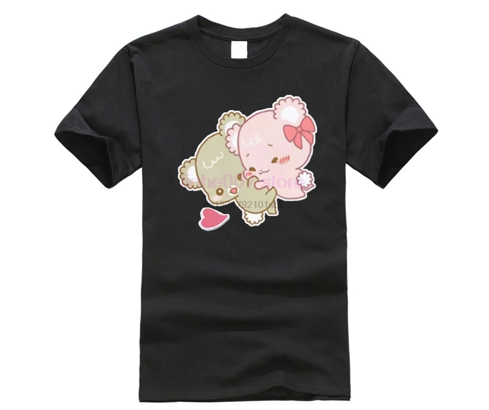 Мужская хлопковая футболка с коротким рукавом в Корейском стиле |