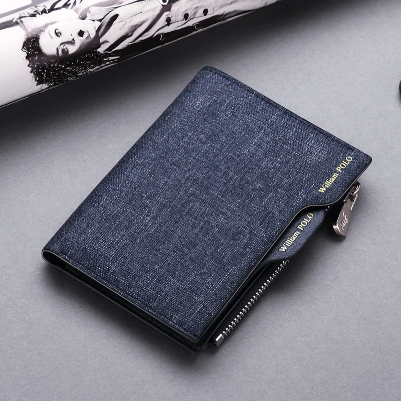 Мужской бумажник сумка для карт держатель удостоверения личности кошелек монет