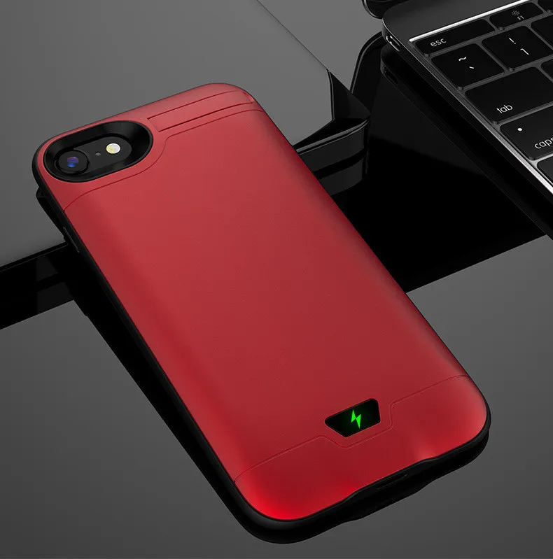 

5000mAh Backup Power Bank Battery Case For iPhone SE2 SE 2020 Slim Ultra Thin Charging Case Battery Charger Case Cover