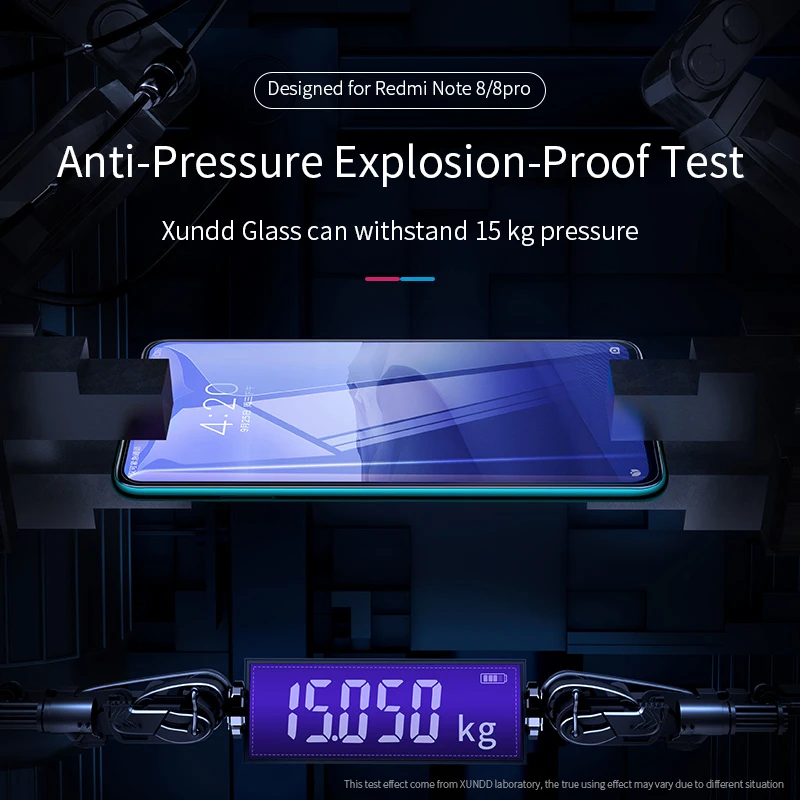 Для Xiaomi Redmi Note 8 Pro Чехол Xundd чехол для телефона Shookproof защитный чехол бампер Beetle защита экрана закаленное стекло