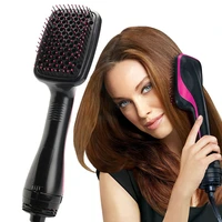 2 in 1 negative ion one step hair dryer volumizer blower anti static hair styler hair straightener brush drier hairbrush