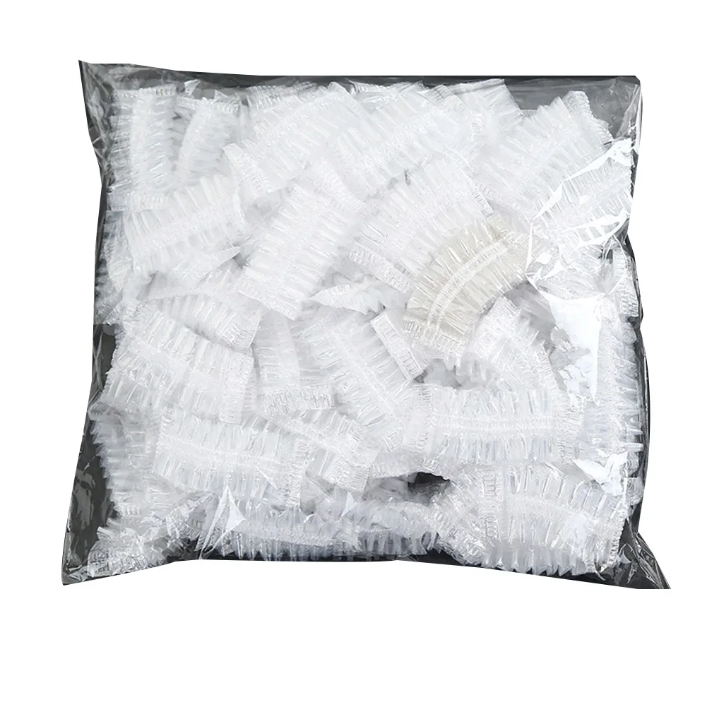 100 шт Одноразовые водонепроницаемые прозрачные наушники для ушей крышка s краска