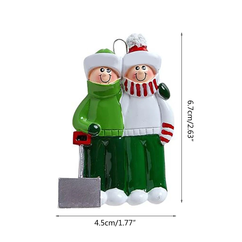 

1 Pc Happy Family Christmas DIY Name Blessings Xmas Tree Decor Hanging Pendant 2020 Ornaments Home Decoration Party Gift