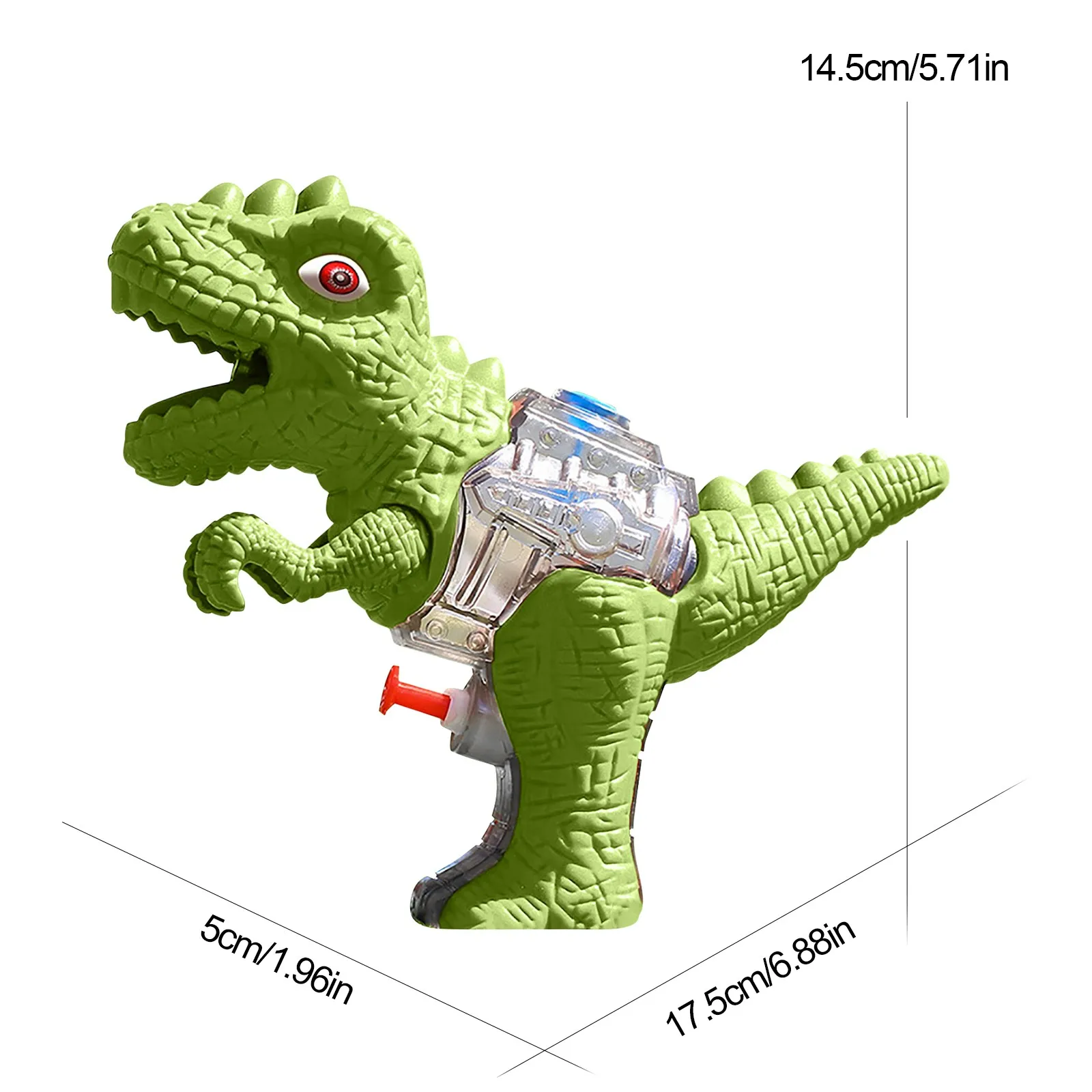 

3d Dinosaur Water Gun For Kids Summer Cute Cartoon Tyrannosaurus Press Water Spray Gun Small Pistol Gun Beach Toy #T1P