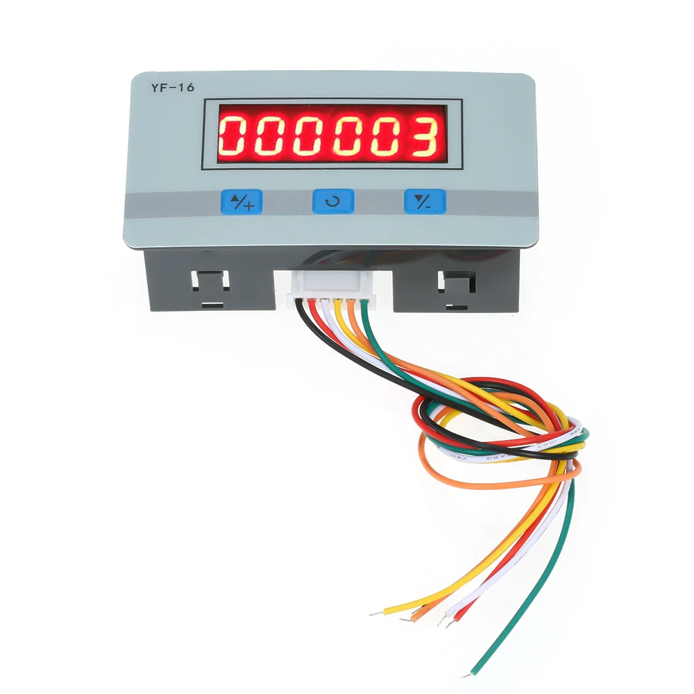 Цифровой счетчик с ЖК-дисплеем DC/AC5V ~ 24V электронный тотализатор NPN PNP Интерфейс