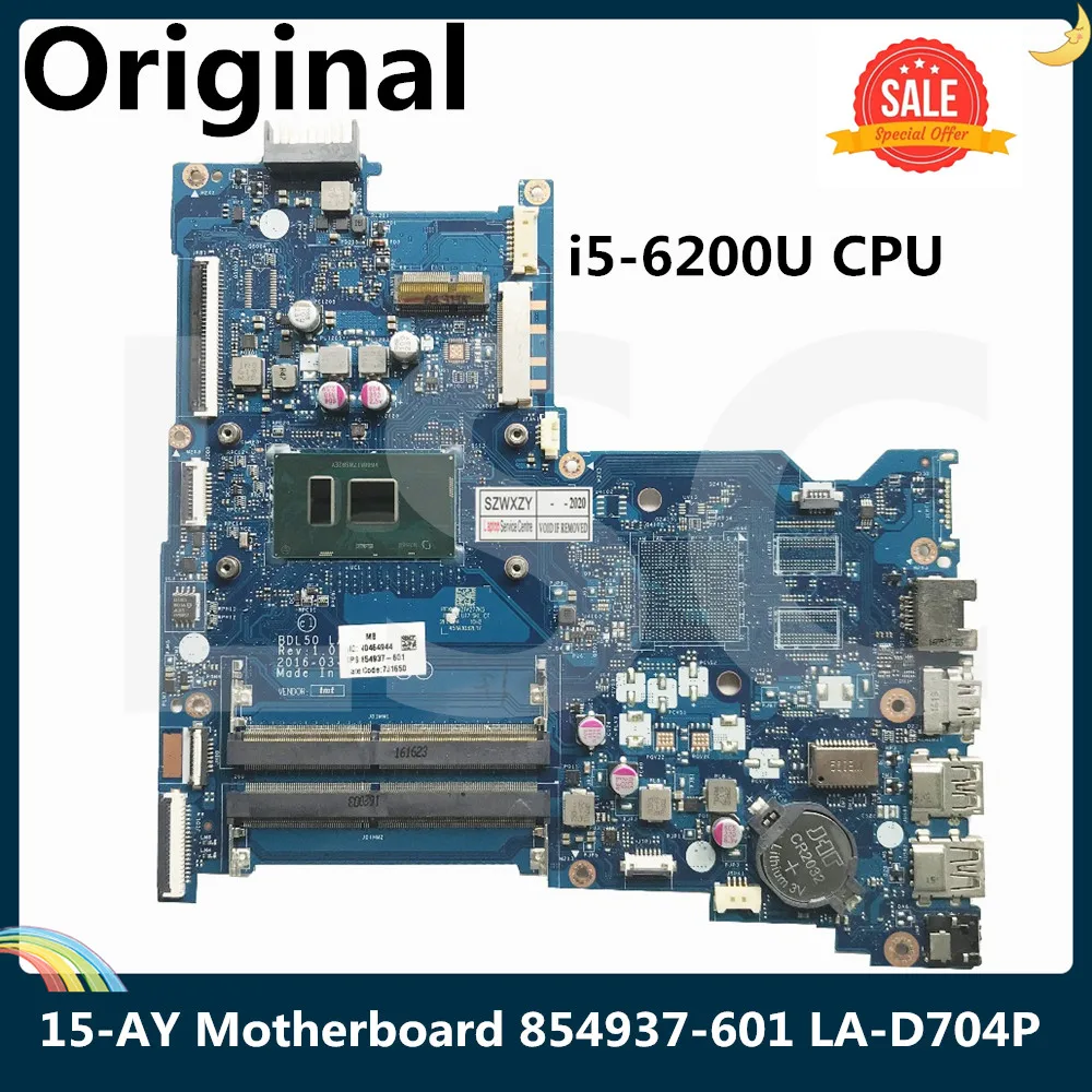 СОП для HP 15 AY Материнская плата ноутбука 854937 601 001 аккумулятор большой емкости BDL50