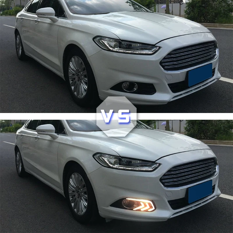 2 шт. для Ford Mondeo Fusion 2013 2014 2015 2016 Автомобильные дневные ходовые огни 12 в