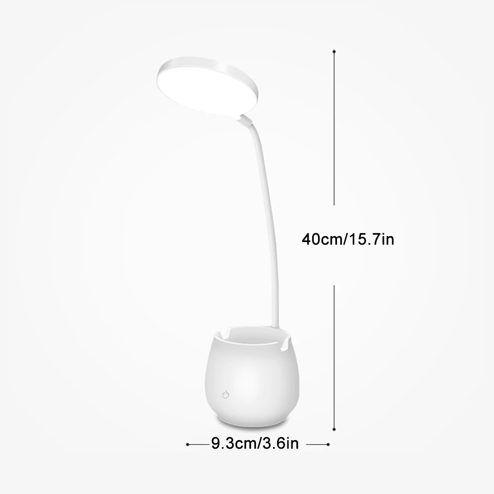 

Dual-purpose Multifunctional LED Desk Lamp With Pen Holder Phone Holder Creative Penholder Container USB Touch Study Table Lamp