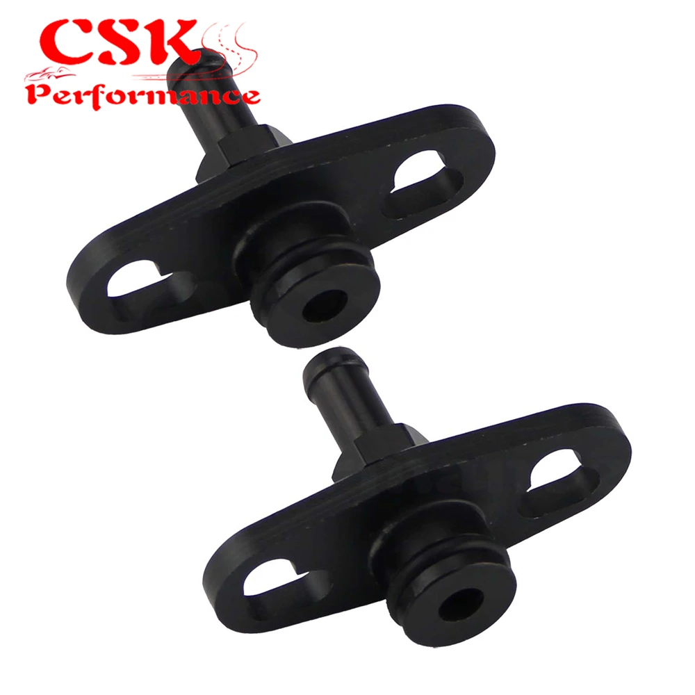 2 Pcs Fuel Rail Adapter With 6mm Tail Fits For Mitsubishi Evo 1 3 ECLIPSE DSM Black/Blue | Автомобили и мотоциклы