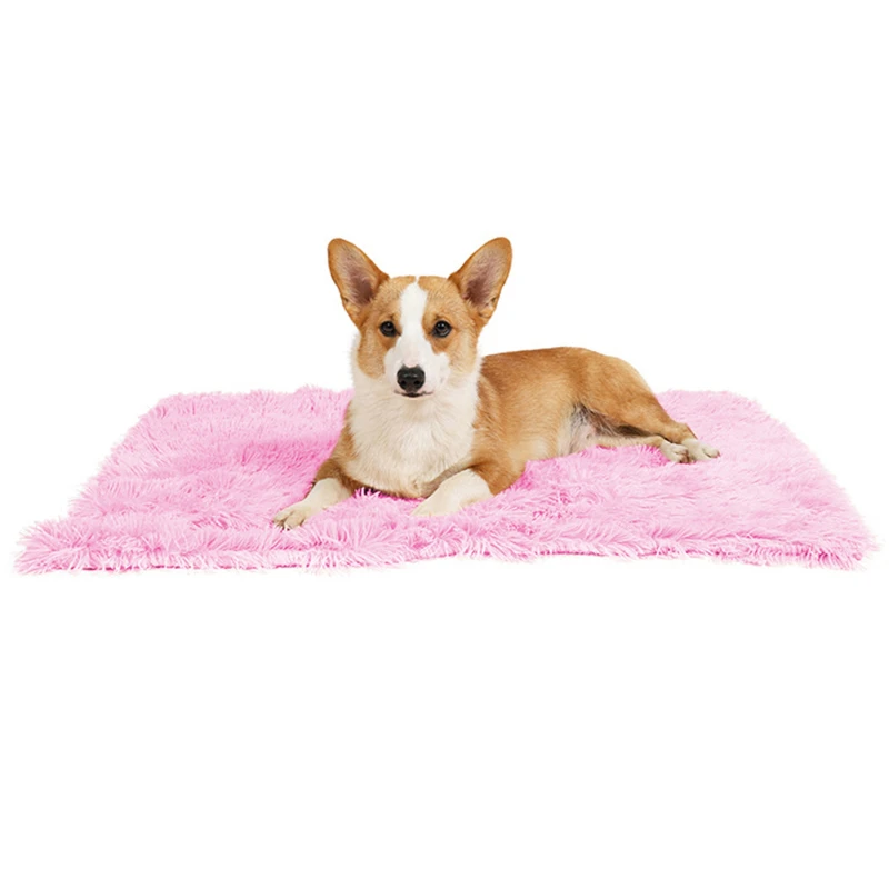 

Super Soft Pet Bed Kennel Dog Cat Winter Warm Sleeping Bag Long Plush Puppy Cushion Mat Portable Cat Supplies Pet Cat Blanket