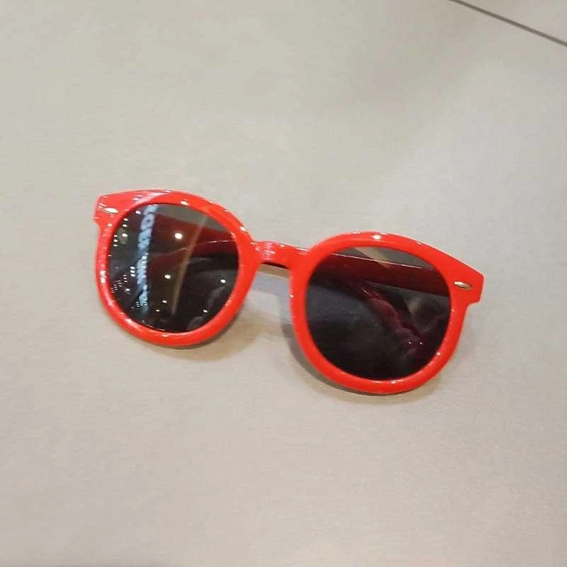 

Hong Kong Style Ins Pop Korean Children's Online Red Baby Men's and Women's Children's Sunglasses UV-Proof White Sunglasses