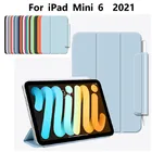 Чехол с автоматическим переходом в спящий режим и пробуждением для iPad Mini 6 2021, регулируемая Магнитная подставка, чехол с держателем для ручки для iPad Mini 6 6-го поколения, чехол 8,3 дюйма