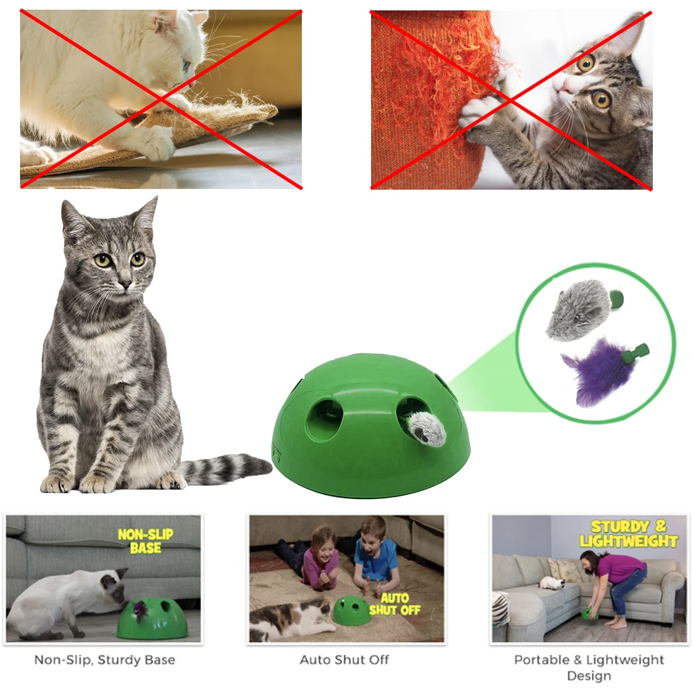 Усовершенствованная игрушка для кошек с USB-зарядкой Интерактивная спортивная