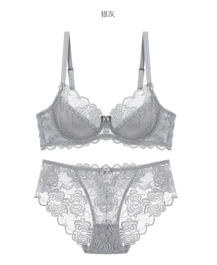

2021 Ins Fashion Women Flower Bra With Panties Sets Women Lace Bra Sets 9199