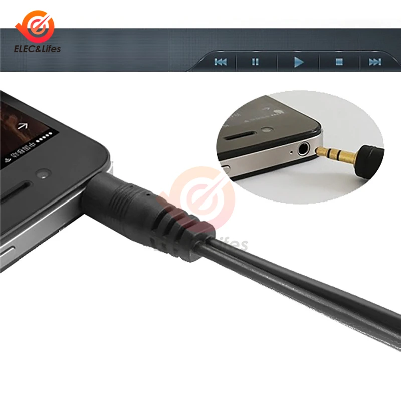 Аудиокабель RCA 1 5 м штекер 2 на разъем 3 мм AUX кабель-разветвитель для домашнего