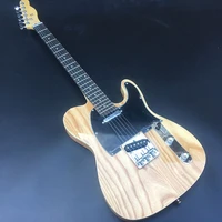 high quality tl electric guitar ash body rosewood fingerboard chrome hardware natural color gloss finish